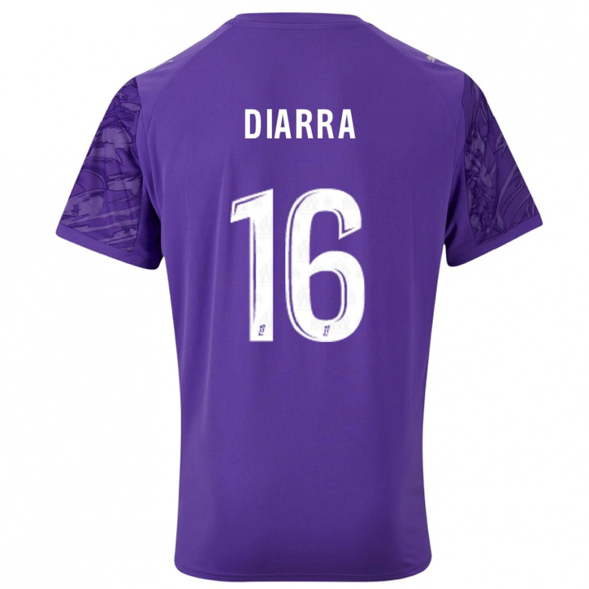 Danxen Kobiety Cheick Diarra #16 Fioletowo Biały Koszulka Bramkarska 2025/26