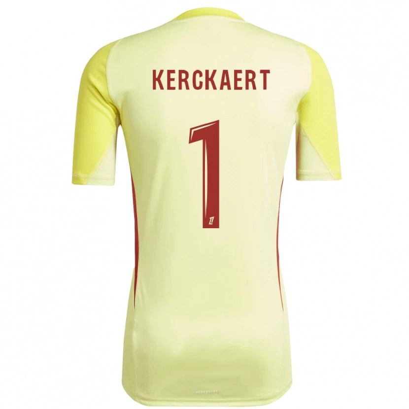 Danxen Kobiety Gabriel Kerckaert #1 Jasno Żółto Czerwony Koszulka Bramkarska 2025/26