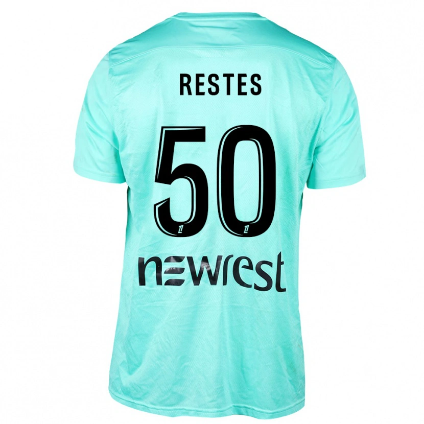 Danxen Kobiety Guillaume Restes #50 Aqua Czarny Koszulka Bramkarska 2025/26