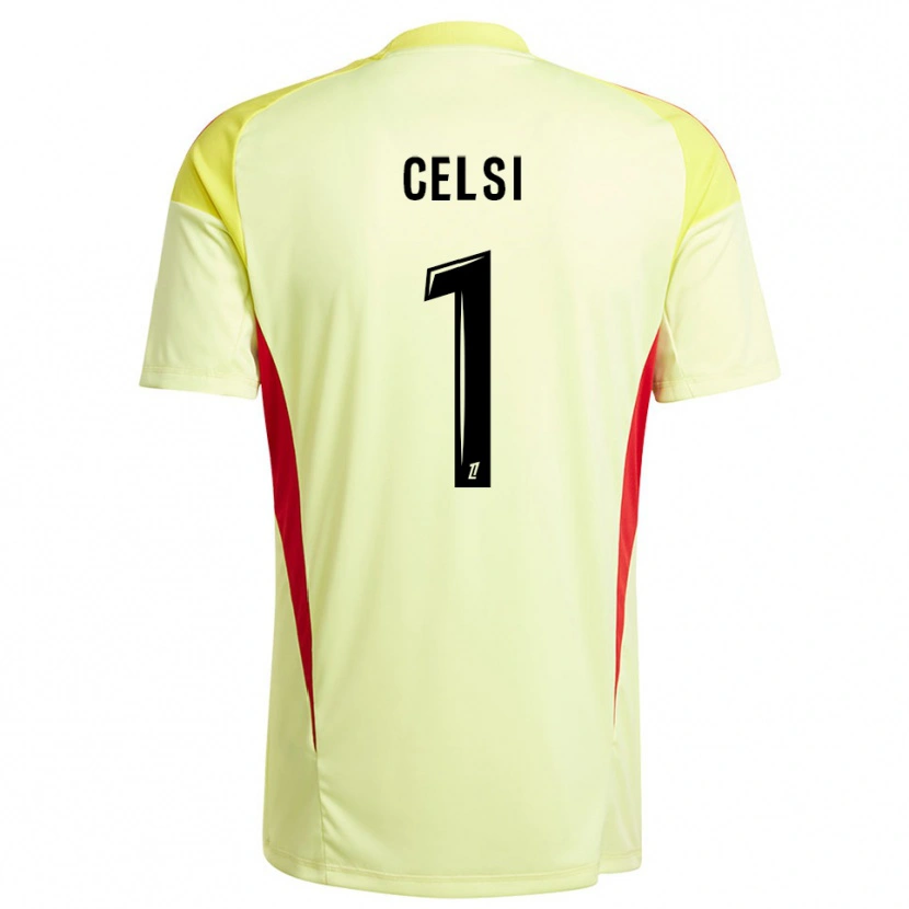 Danxen Kobiety Rafael Celsi #1 Jasno Żółto Czarny Koszulka Bramkarska 2025/26