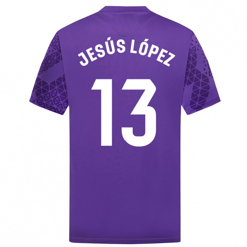 Danxen Kobiety Jesús López #13 Fioletowo Biały Koszulka Bramkarska 2025/26
