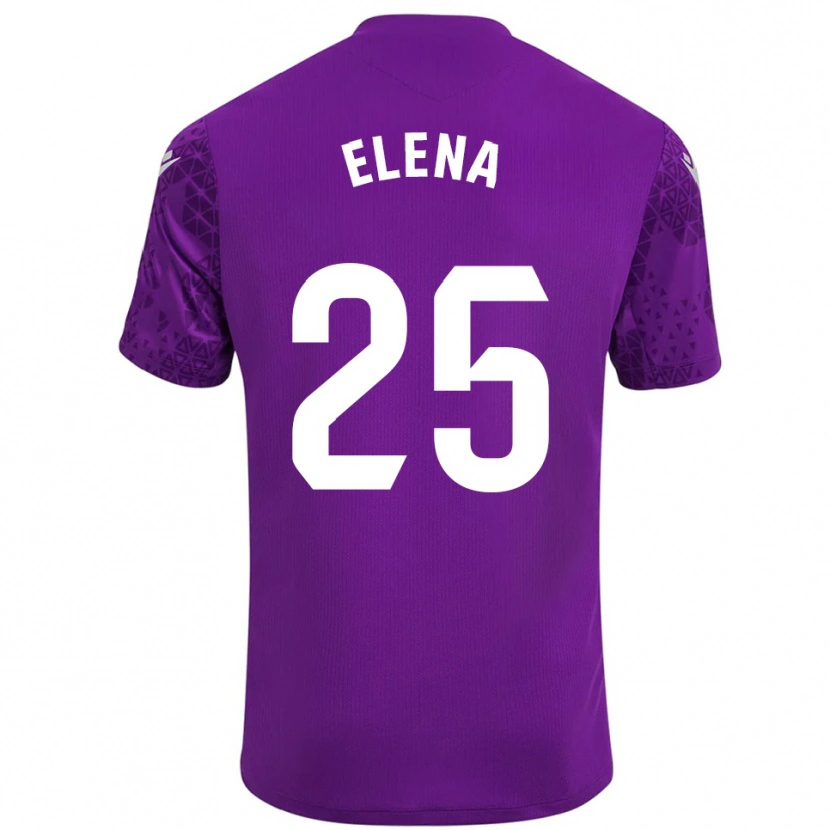 Danxen Kobiety Elena Gómez Labrador #25 Ciemno Fioletowo Biały Koszulka Bramkarska 2025/26