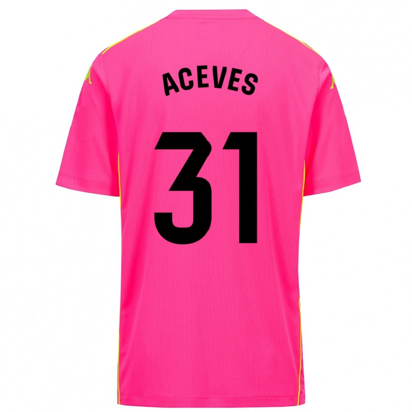 Danxen Kobiety Álvaro Aceves #31 Głęboko Różowo Czarny Koszulka Bramkarska 2025/26