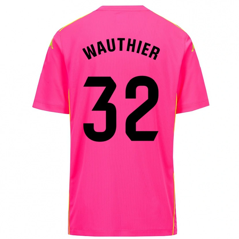 Danxen Kobiety Hugo Wauthier #32 Głęboko Różowo Czarny Koszulka Bramkarska 2025/26