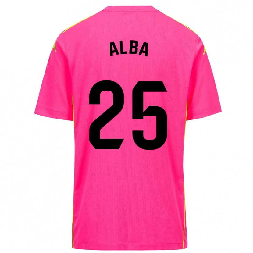 Danxen Kobiety Alba Acebes Rodríguez #25 Głęboko Różowo Czarny Koszulka Bramkarska 2025/26