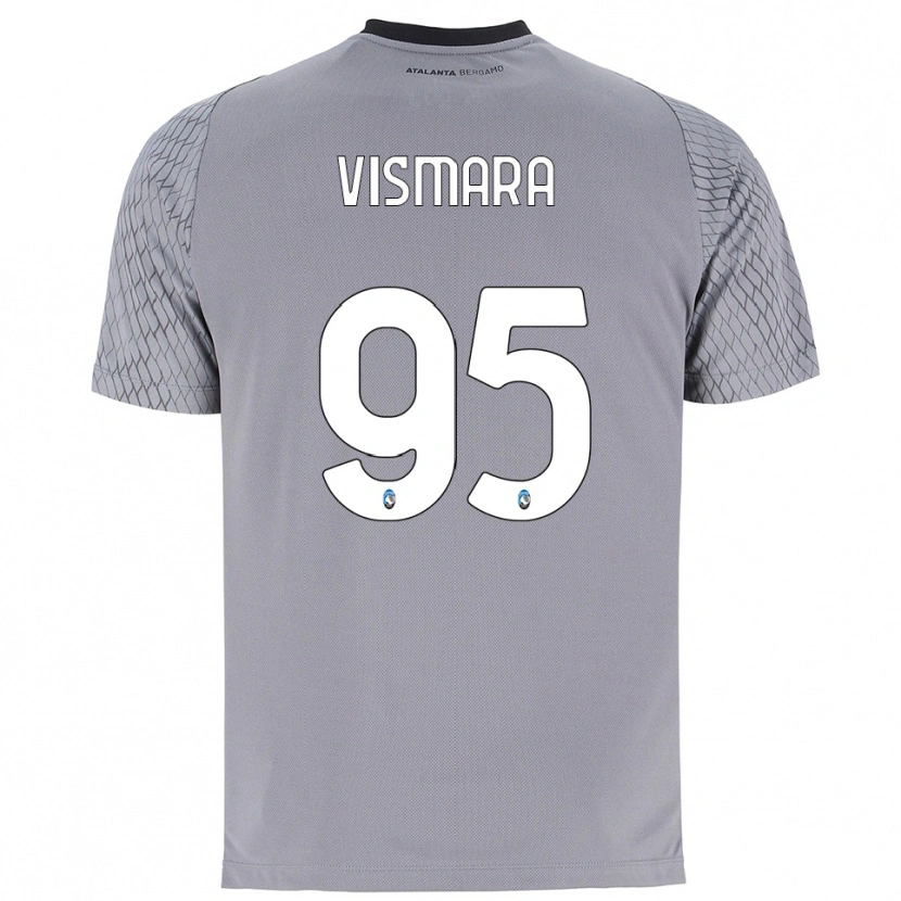 Danxen Kobiety Paolo Vismara #95 Szary Niebieski Czerwony Koszulka Bramkarska 2025/26