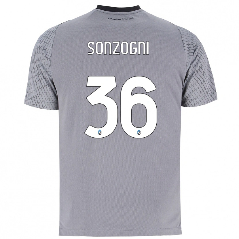 Danxen Kobiety Mattia Sonzogni #36 Szary Niebieski Czerwony Koszulka Bramkarska 2025/26