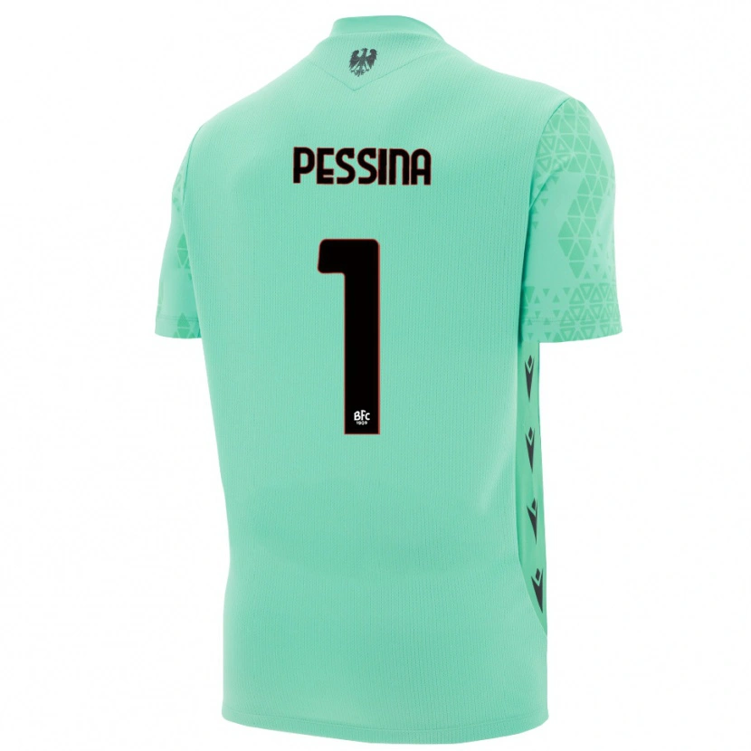 Danxen Kobiety Massimo Pessina #1 Miętowy Niebieski Czarny Koszulka Bramkarska 2025/26