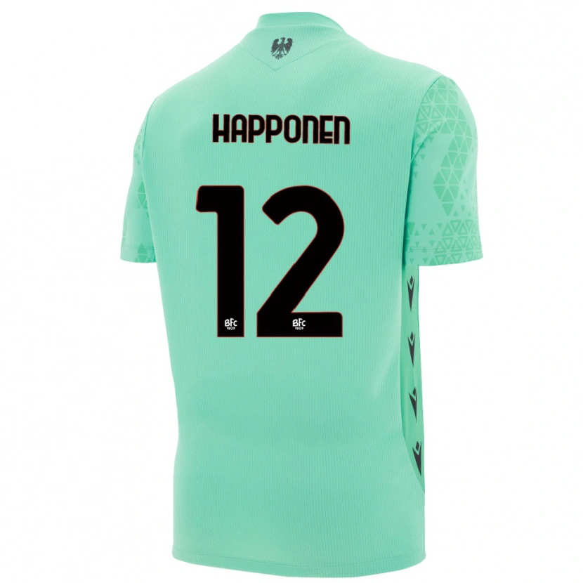 Danxen Kobiety Ukko Happonen #12 Miętowy Niebieski Czarny Koszulka Bramkarska 2025/26