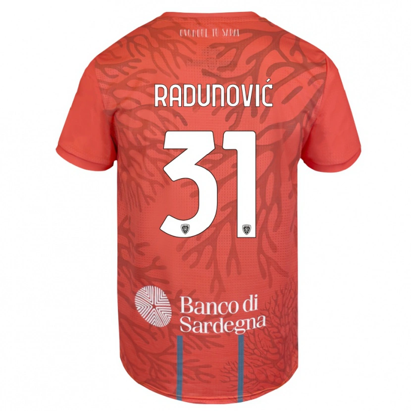 Danxen Kobiety Boris Radunović #31 Pomarańczowy Czerwony Biały Koszulka Bramkarska 2025/26