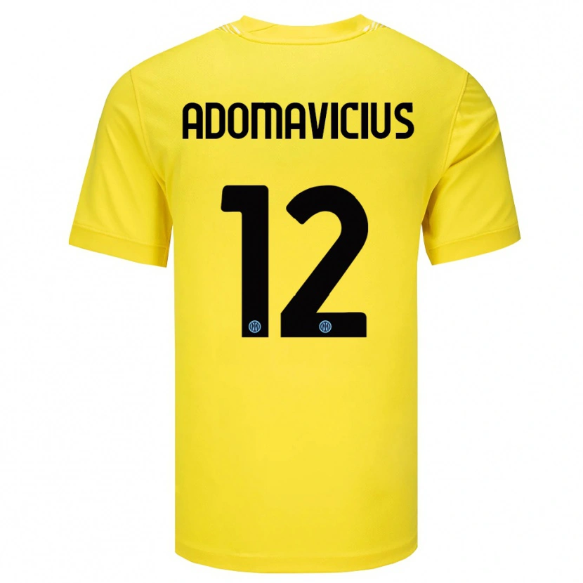 Danxen Kobiety Henrikas Adomavicius #12 Jasnożółty Czarny Koszulka Bramkarska 2025/26