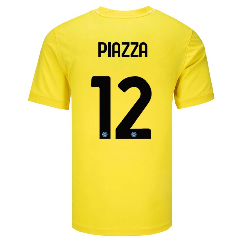 Danxen Kobiety Alessia Piazza #12 Jasnożółty Czarny Koszulka Bramkarska 2025/26