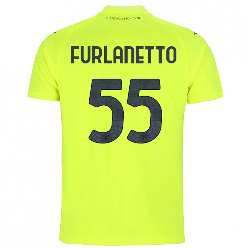 Danxen Kobiety Alessio Furlanetto #55 Fluorescencyjny Zielony Koszulka Bramkarska 2025/26