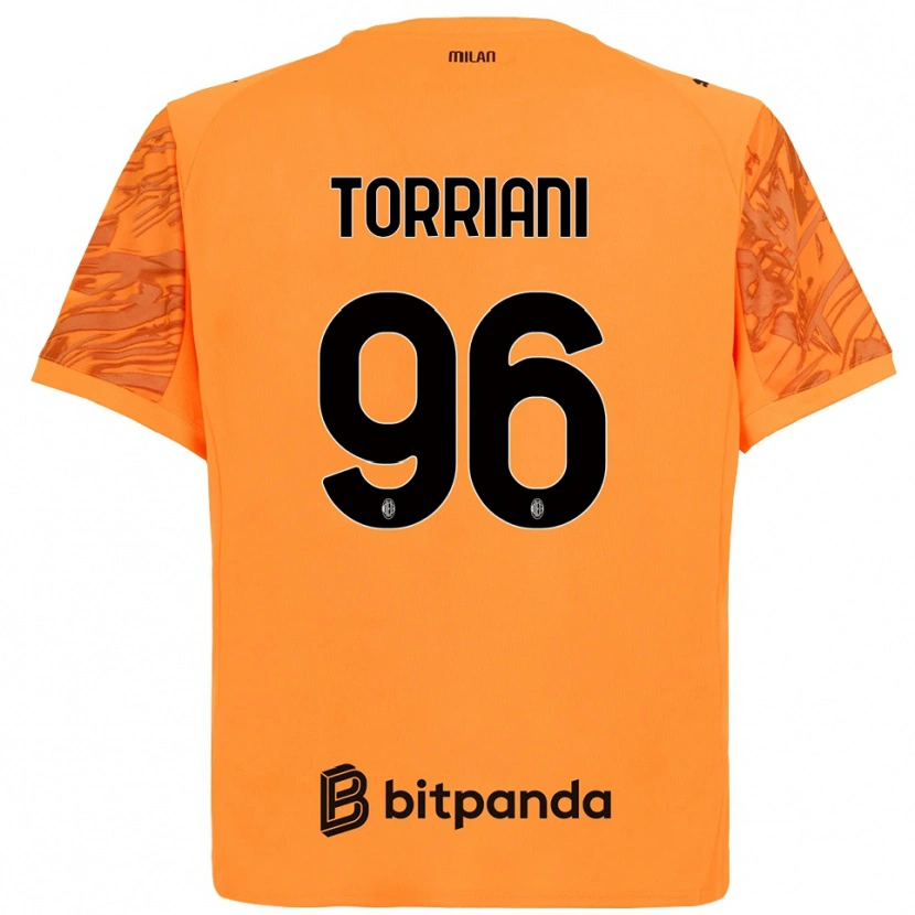 Danxen Kobiety Lorenzo Torriani #96 Pomarańczowy Żółty Czarny Koszulka Bramkarska 2025/26