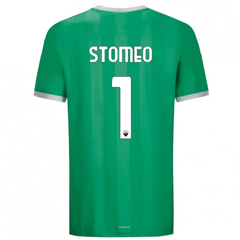 Danxen Kobiety Giorgio Stomeo #1 Zielony Biały Koszulka Bramkarska 2025/26