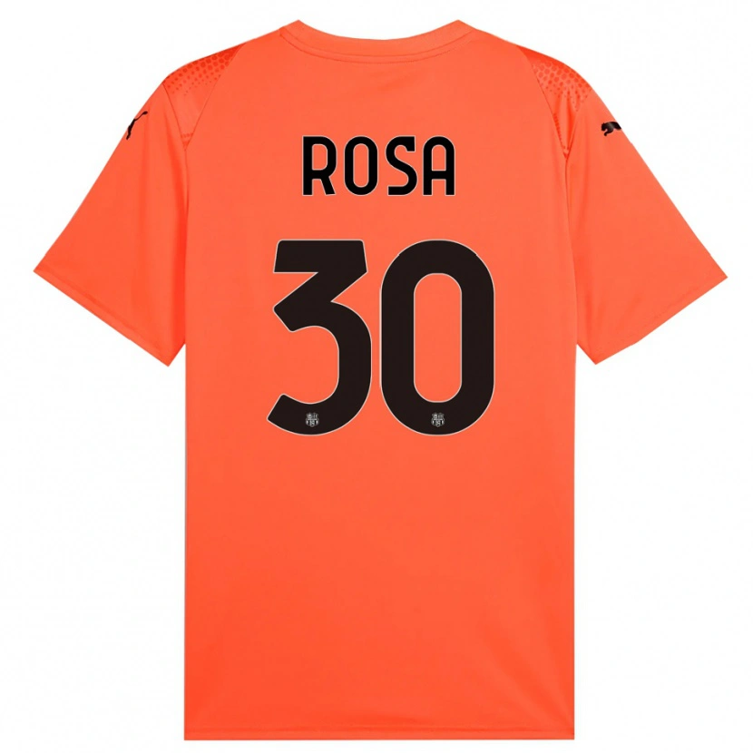 Danxen Kobiety Enrico Rosa #30 Pomarańczowy Czarny Koszulka Bramkarska 2025/26