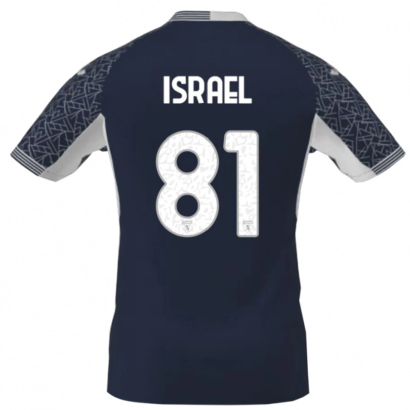 Danxen Kobiety Franco Israel #81 Niebieski Czarny Biały Koszulka Bramkarska 2025/26