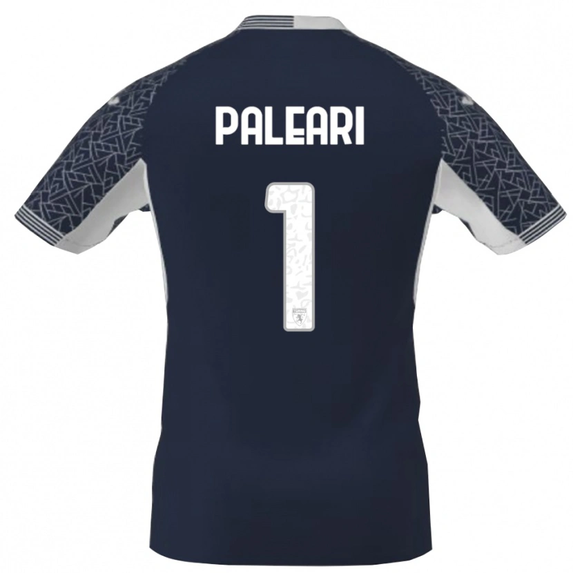 Danxen Kobiety Alberto Paleari #1 Niebieski Czarny Biały Koszulka Bramkarska 2025/26