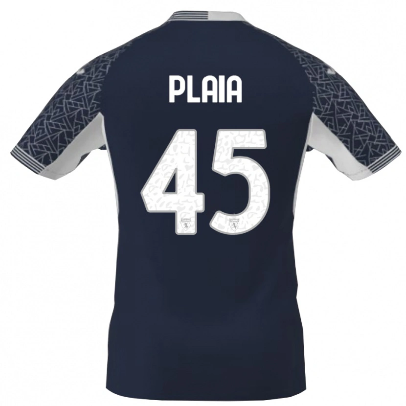 Danxen Kobiety Francesco Plaia #45 Niebieski Czarny Biały Koszulka Bramkarska 2025/26