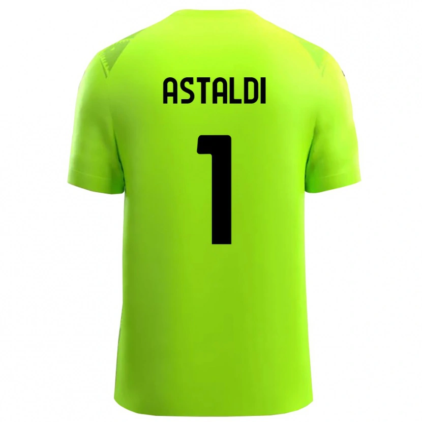 Danxen Kobiety Gianluca Astaldi #1 Zielony Trawnikowy Czarny Koszulka Bramkarska 2025/26