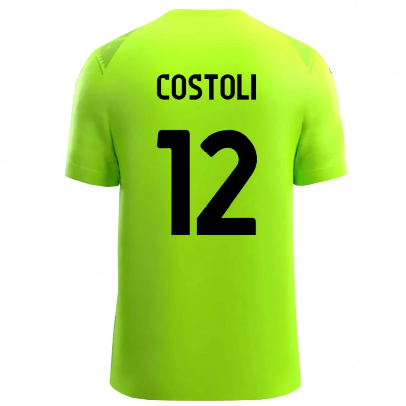 Danxen Kobiety Luca Costoli #12 Zielony Trawnikowy Czarny Koszulka Bramkarska 2025/26