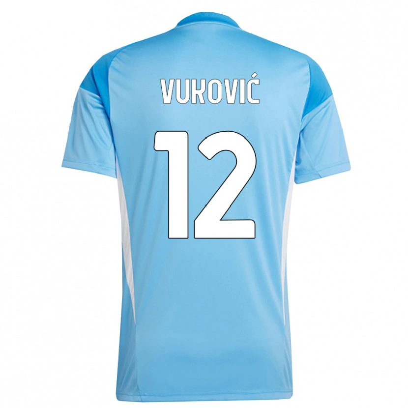 Danxen Kobiety Ante Vukovic #12 Błękitny Biały Koszulka Bramkarska 2025/26