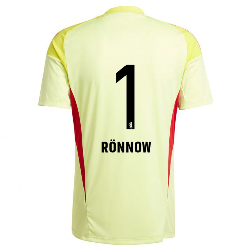 Danxen Kobiety Frederik Rönnow #1 Jasnożółty Czarny Koszulka Bramkarska 2025/26