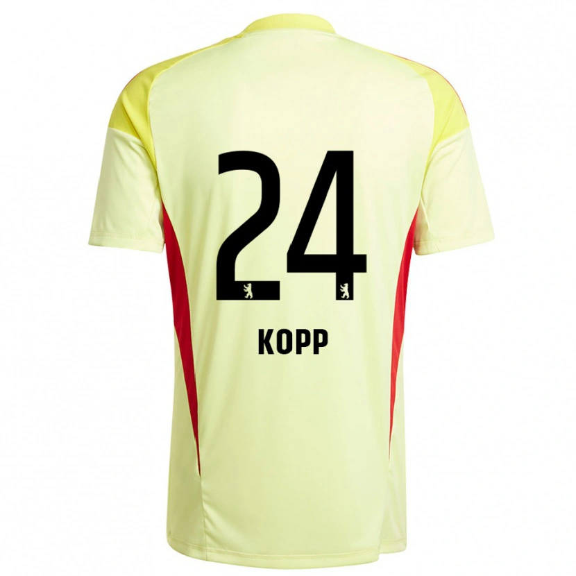 Danxen Kobiety Marvin Kopp #24 Jasnożółty Czarny Koszulka Bramkarska 2025/26