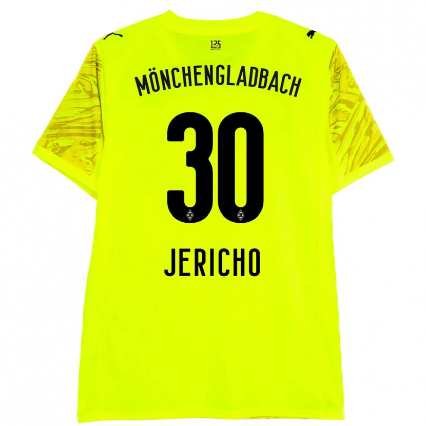 Danxen Kobiety Aidan Jericho #30 Żółty Czarny Koszulka Bramkarska 2025/26