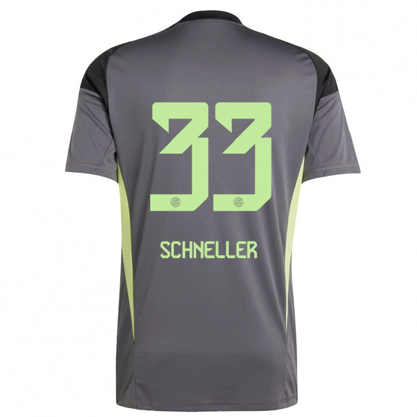 Danxen Kobiety Lukas Schneller #33 Czarny Zielony Żółty Koszulka Bramkarska 2025/26