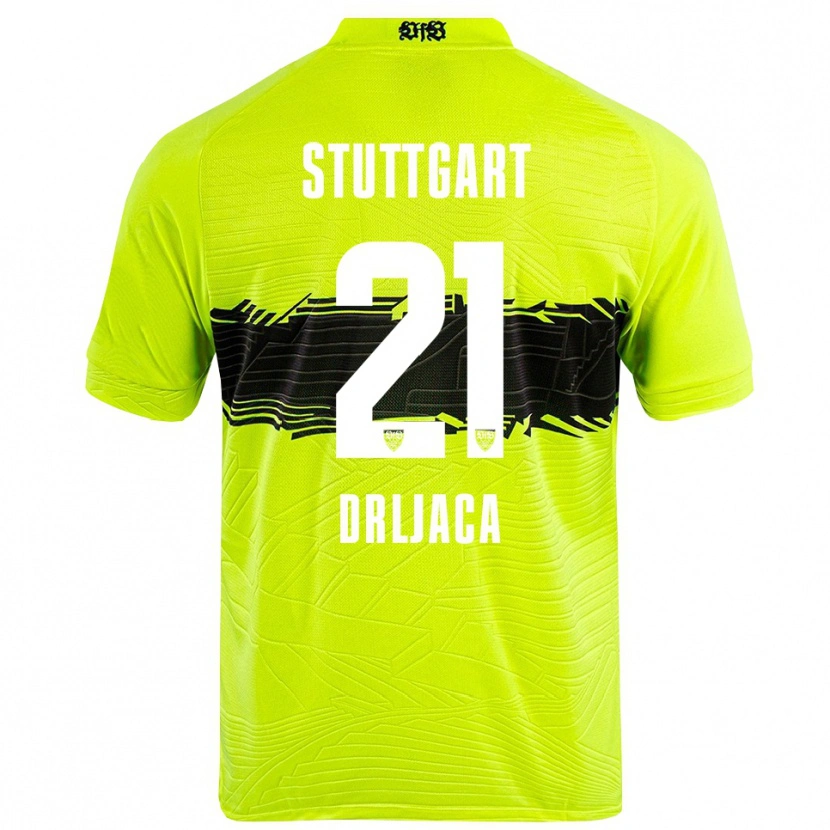 Danxen Kobiety Stefan Drljaca #21 Zielony Żółty Czarny Koszulka Bramkarska 2025/26