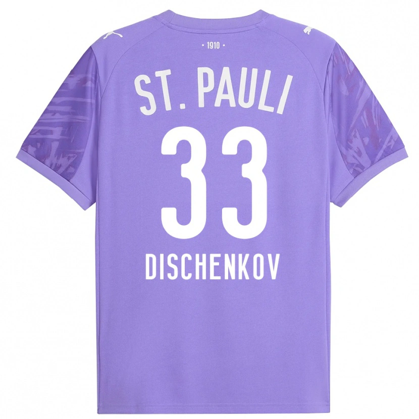 Danxen Kobiety Dimitri Dischenkov #33 Średni Fioletowy Czarny Koszulka Bramkarska 2025/26