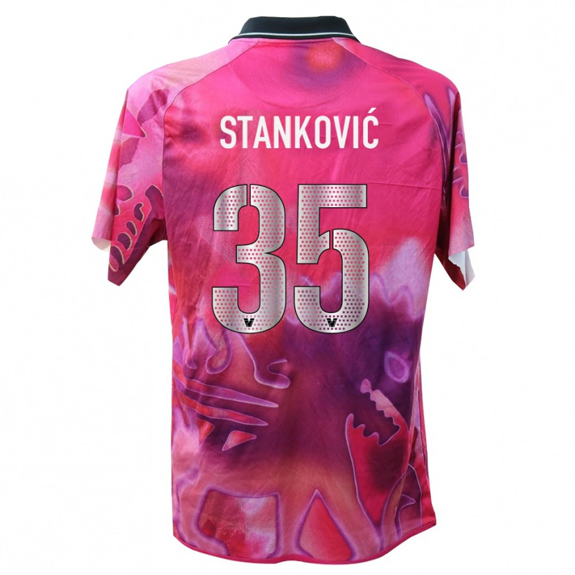 Danxen Kobiety Filip Stanković #35 Głęboki Róż Koszulka Bramkarska 2025/26