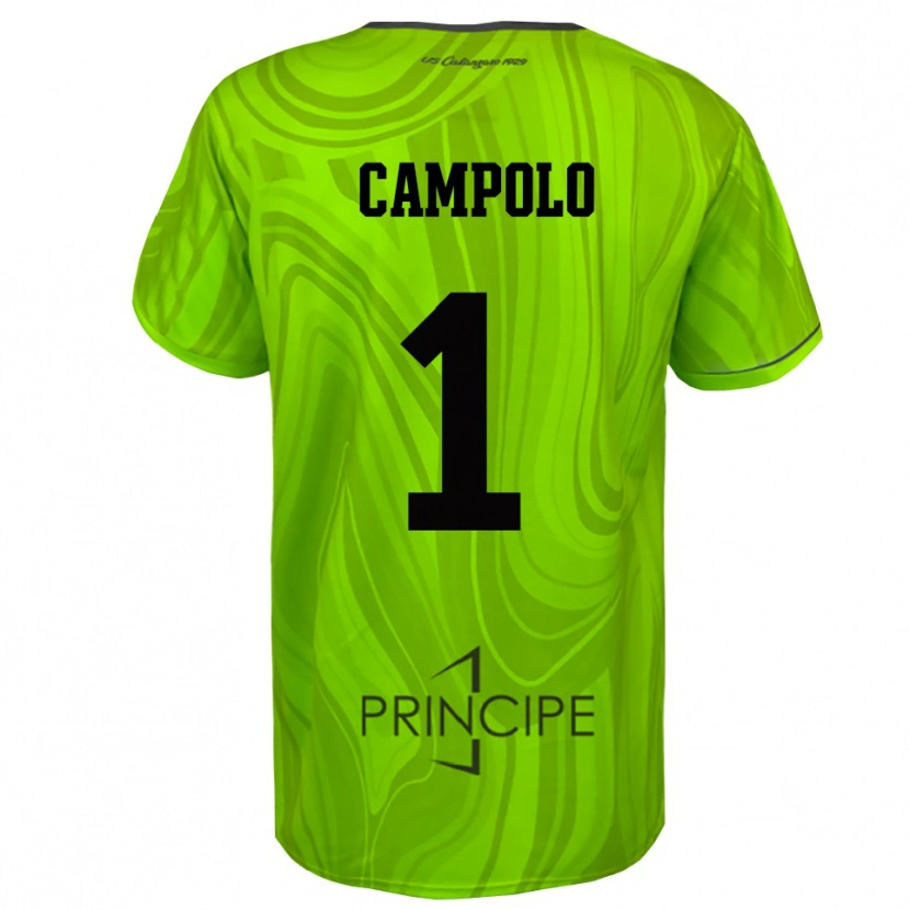 Danxen Kobiety Alessandro Campolo #1 Żółtozielony Czarny Koszulka Bramkarska 2025/26