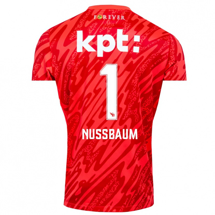 Danxen Kobiety Ramon Nussbaum #1 Czerwony Biały Koszulka Bramkarska 2025/26