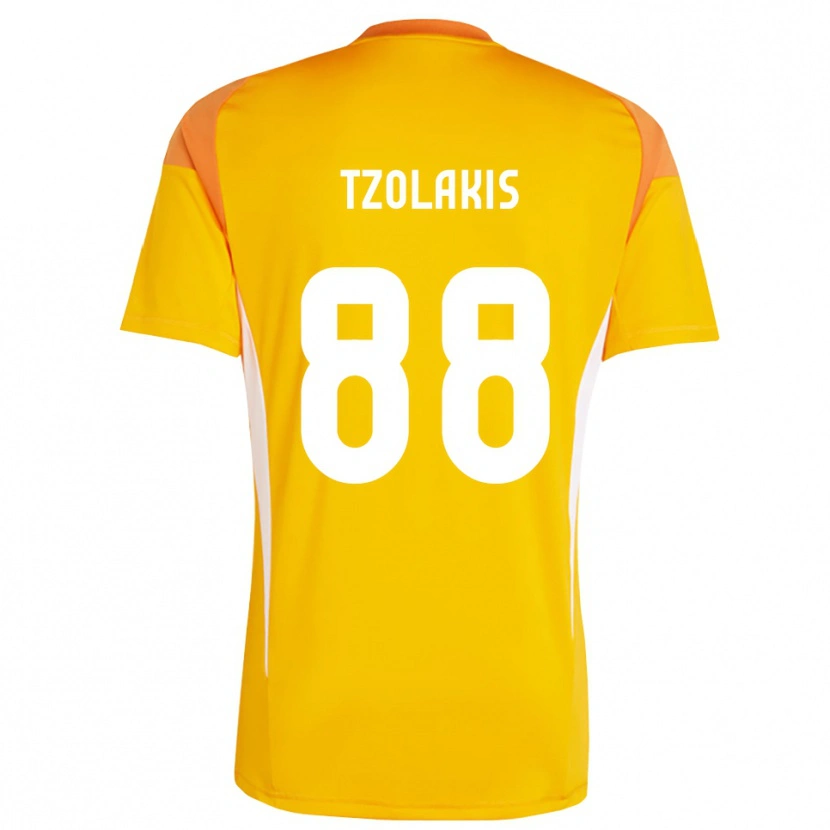 Danxen Kobiety Konstantinos Tzolakis #88 Pomarańczowy Biały Koszulka Bramkarska 2025/26
