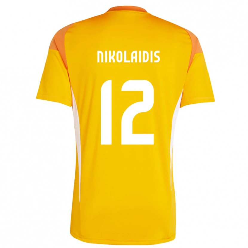 Danxen Kobiety Georgios Nikolaidis #12 Pomarańczowy Biały Koszulka Bramkarska 2025/26