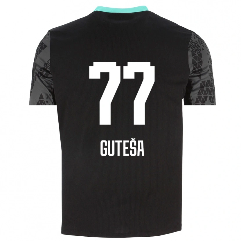 Danxen Kobiety Ivan Guteša #77 Ciemnoszary Czarny Koszulka Bramkarska 2025/26