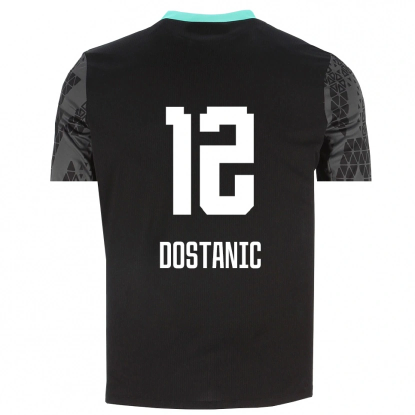 Danxen Kobiety Filip Dostanic #12 Ciemnoszary Czarny Koszulka Bramkarska 2025/26