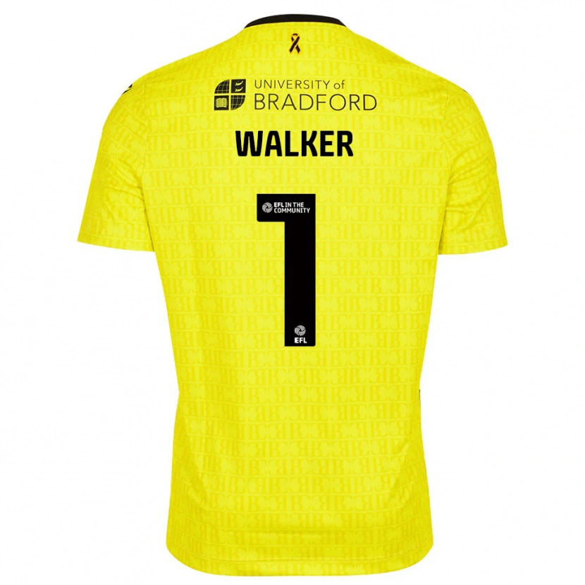 Danxen Kobiety Sam Walker #1 Czarny Żółty Koszulka Bramkarska 2025/26