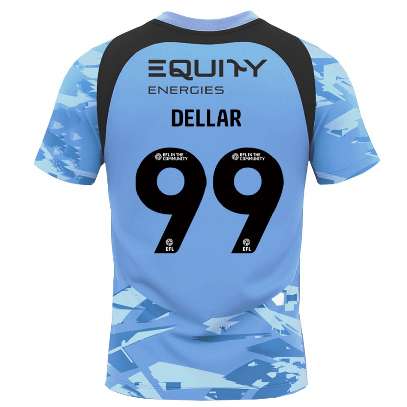 Danxen Kobiety Megan Dellar #99 Czarny Jasny Błękit Koszulka Bramkarska 2025/26