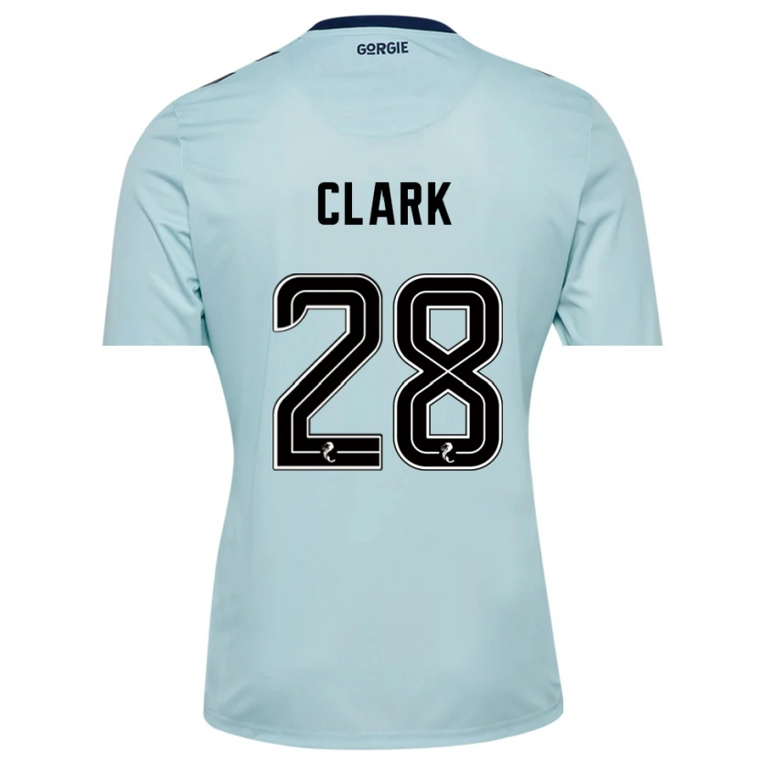 Danxen Kobiety Zander Clark #28 Czarny Jasny Błękit Koszulka Bramkarska 2025/26