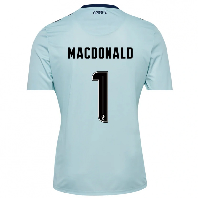 Danxen Kobiety Jamie MacDonald #1 Czarny Jasny Błękit Koszulka Bramkarska 2025/26
