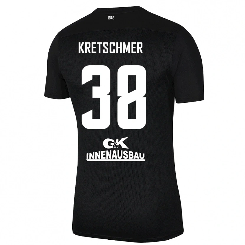 Danxen Kobiety Theo Kretschmer #38 Czarny Biały Koszulka Bramkarska 2025/26