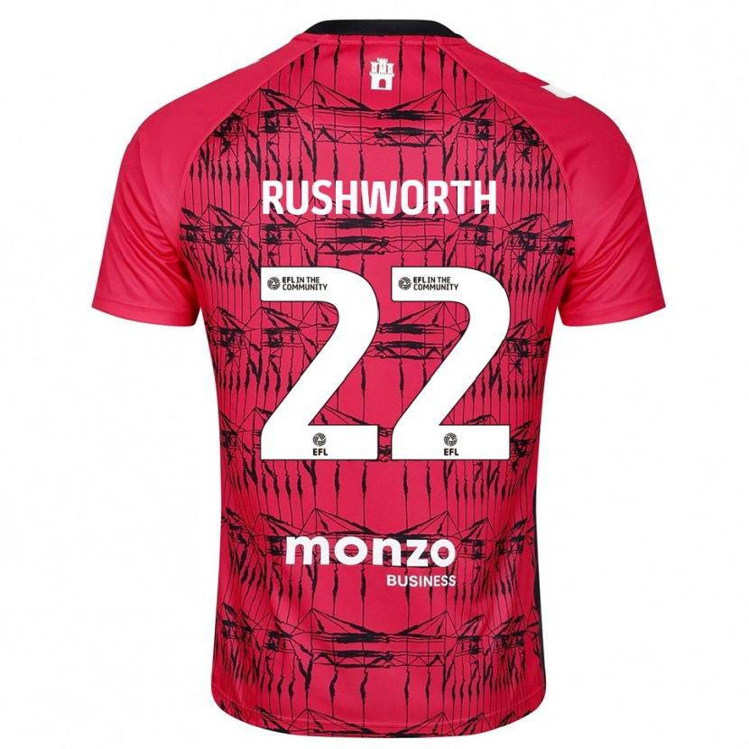 Danxen Kobiety Carl Rushworth #22 Biało-Czerwony Koszulka Bramkarska 2025/26