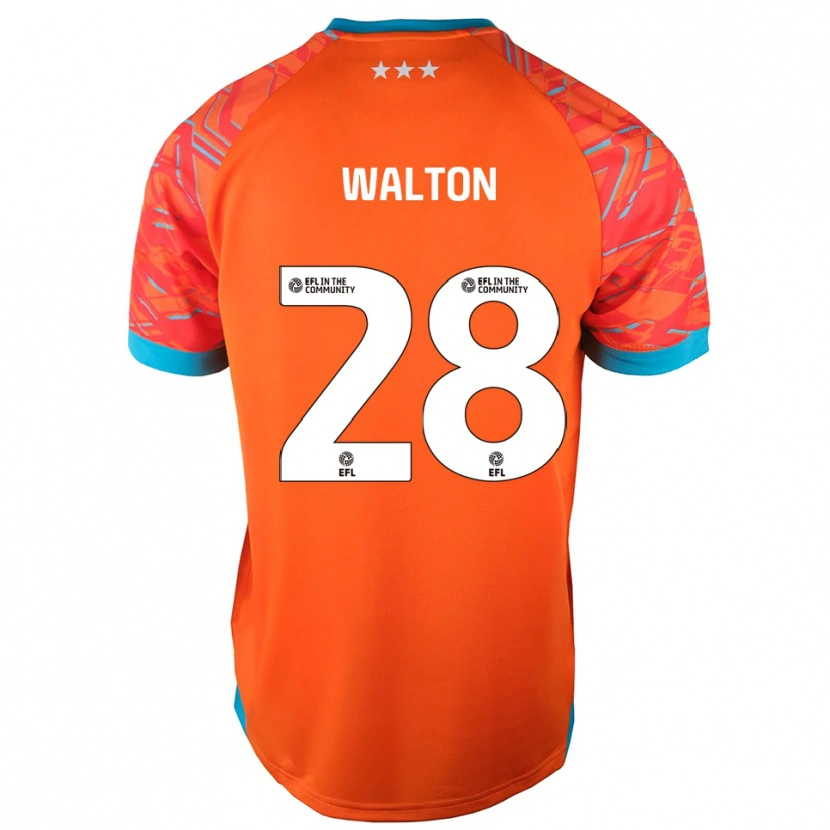 Danxen Kobiety Christian Walton #28 Biało-Pomarańczowy Koszulka Bramkarska 2025/26