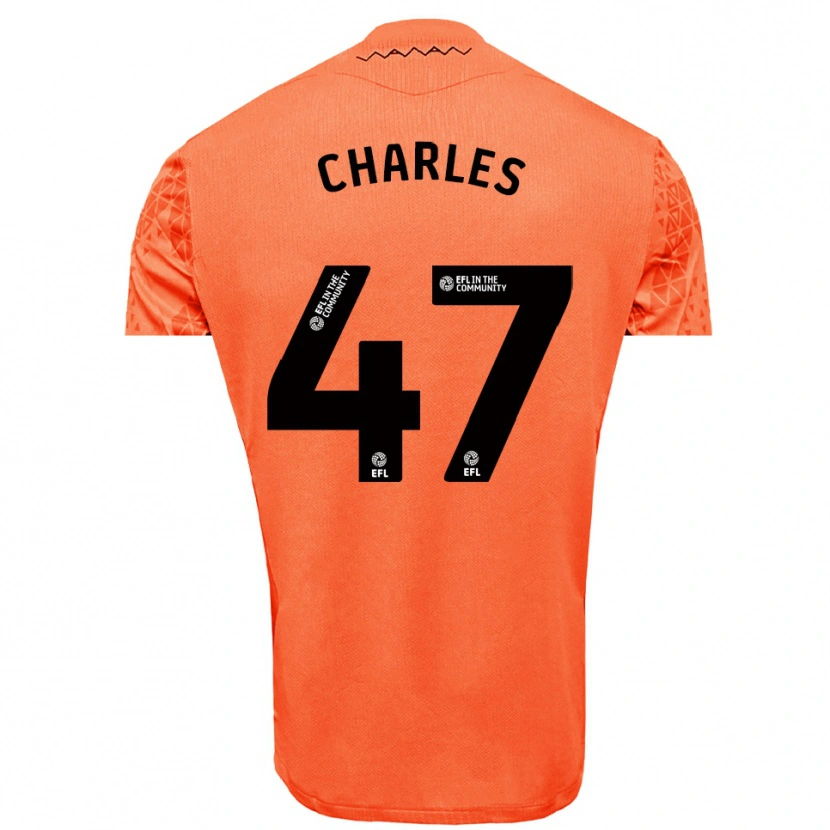 Danxen Kobiety Pierce Charles #47 Czarno-Pomarańczowy Koszulka Bramkarska 2025/26