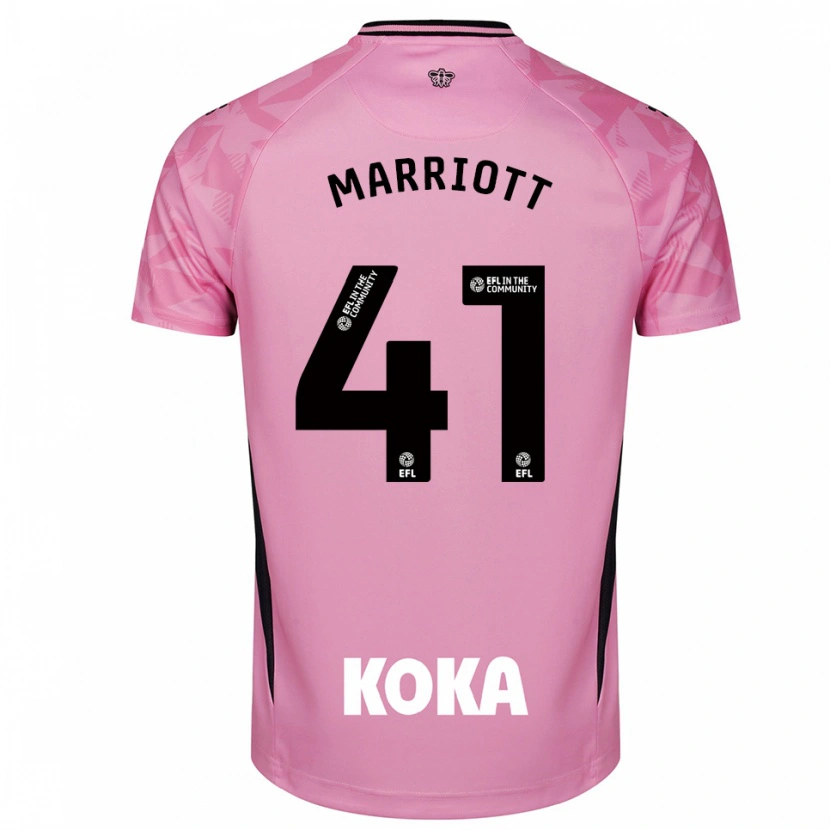 Danxen Kobiety Alfie Marriott #41 Czarno-Jasnoróżowy Koszulka Bramkarska 2025/26