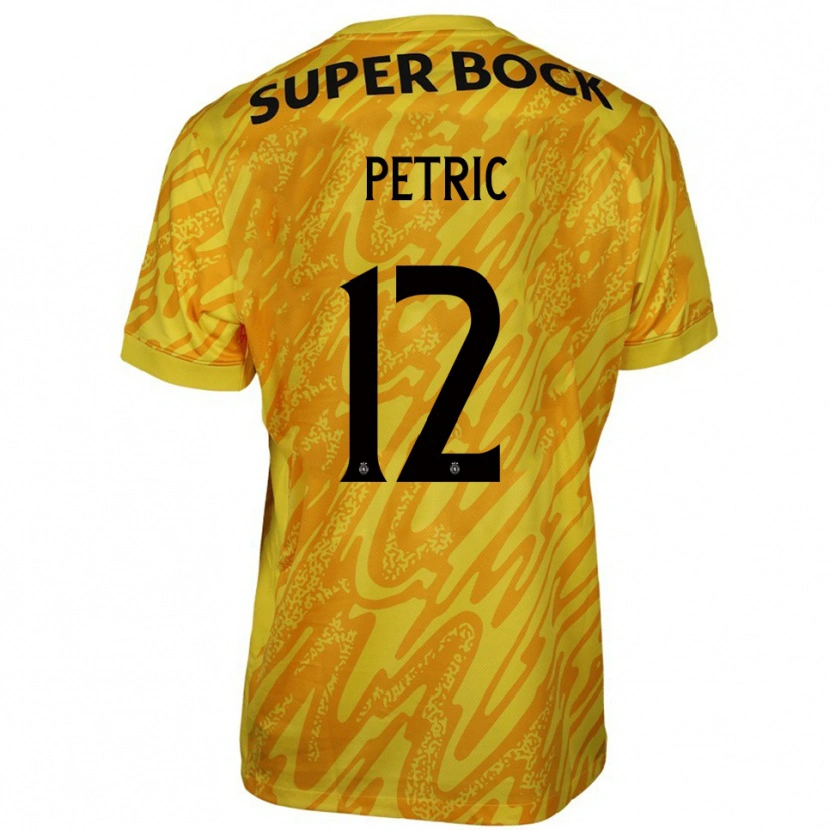 Danxen Kobiety Luka Petric #12 Żółty Pomarańczowy Koszulka Bramkarska 2025/26