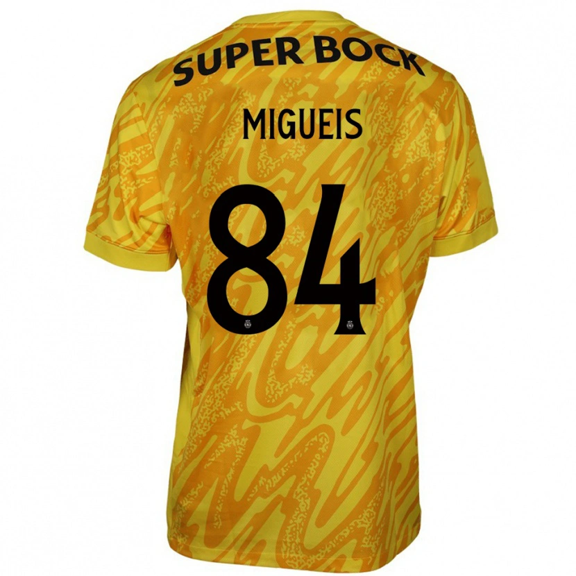 Danxen Kobiety Pedro Miguéis #84 Żółty Pomarańczowy Koszulka Bramkarska 2025/26